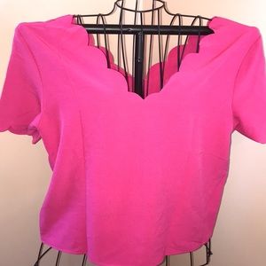 Shein Hot Pink Top Size Large